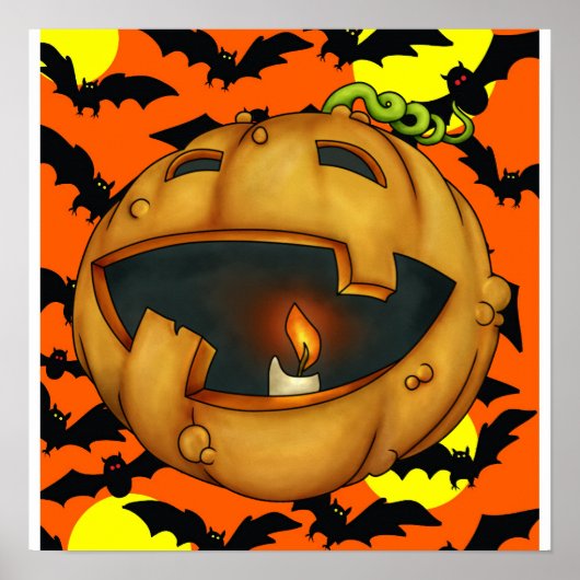 Halloween Pumpkin - SRF Poster (Voorkant)
