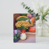 Halloween Pumpkin Stairs New York Briefkaart NYC (Staand voorkant)