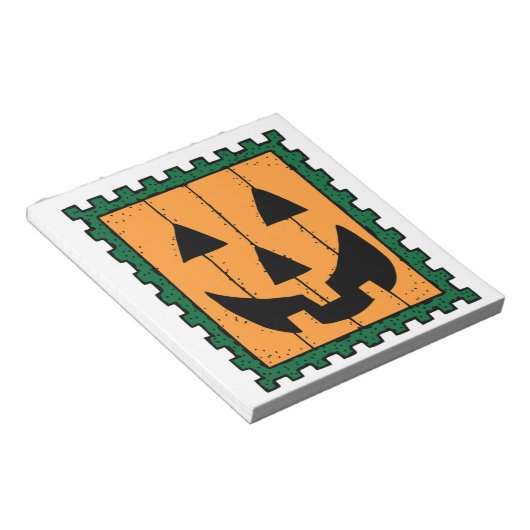 HALLOWEEN PUMPKIN STAMP NOTITIEBLOK (Schuin)