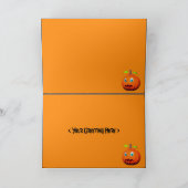 Halloween Pumpkin Stares (foto lijst) Kaart (Binnen)