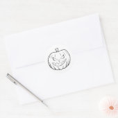 Halloween Pumpkin Sticker (Envelop)