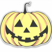 Halloween Pumpkin Sticker (Voorkant)