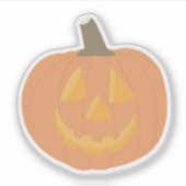 Halloween Pumpkin Sticker (Voorkant)