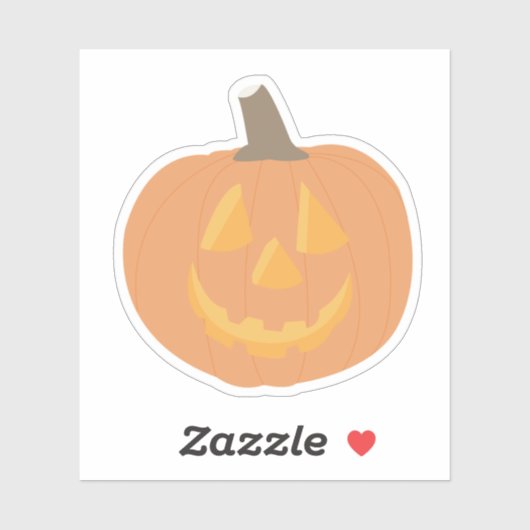 Halloween Pumpkin Sticker (Vel)