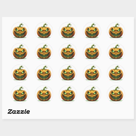Halloween Pumpkin Stickers (Vel)