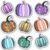 Halloween Pumpkin Stickers (Voorkant)