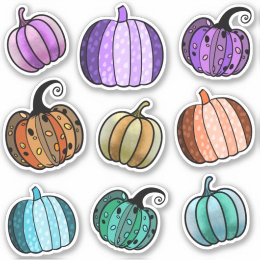 Halloween Pumpkin Stickers (Voorkant)