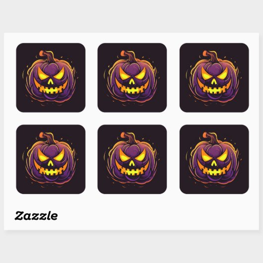 Halloween Pumpkin Stickers (Vel)