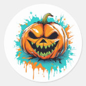 Halloween Pumpkin Stickers (Voorkant)