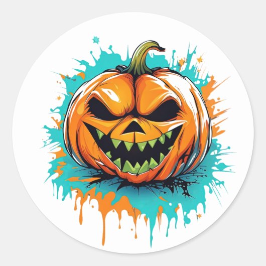 Halloween Pumpkin Stickers (Voorkant)