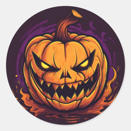 Halloween Pumpkin Stickers (Voorkant)