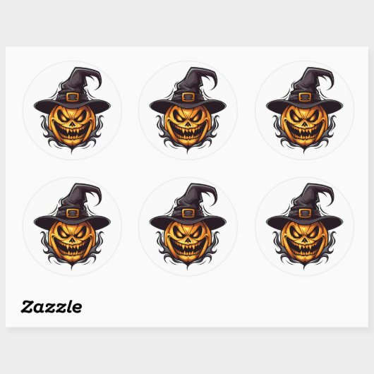 Halloween Pumpkin Stickers (Vel)