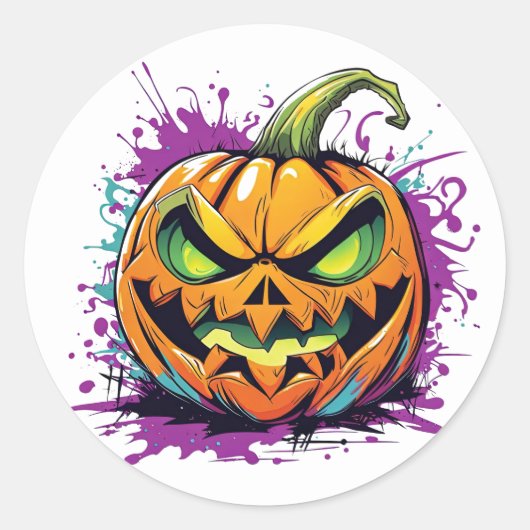 Halloween Pumpkin Stickers (Voorkant)