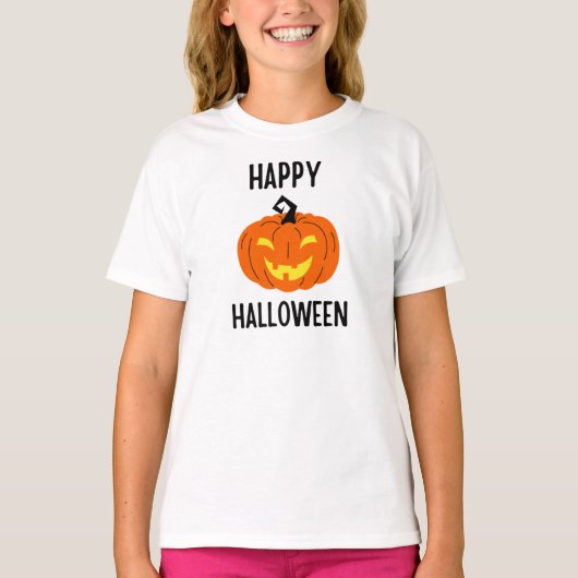 Halloween Pumpkin T-Shirt (Voorkant)