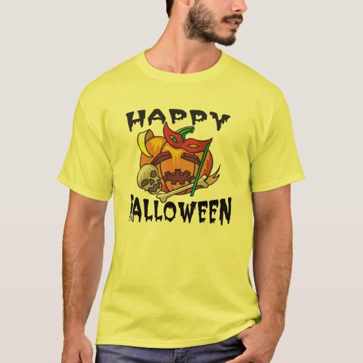 Halloween Pumpkin T-Shirt (Voorkant)