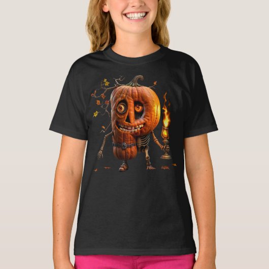 Halloween Pumpkin T-shirt (Voorkant)