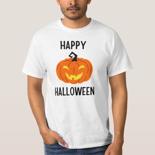 Halloween Pumpkin T-Shirt (Voorkant)