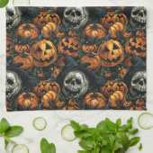 Halloween Pumpkin Theedoek (Gevouwen)