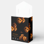Halloween Pumpkin Tiled Favor Box Bedankdoosjes (Geopend)