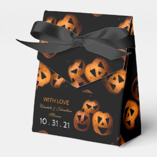 Halloween Pumpkin Tiled Favor Box Bedankdoosjes