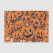 Halloween Pumpkin Tissue Paper Tissuepapier (Voorkant)