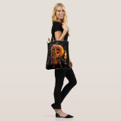 Halloween Pumpkin Tote Bag (Op model)