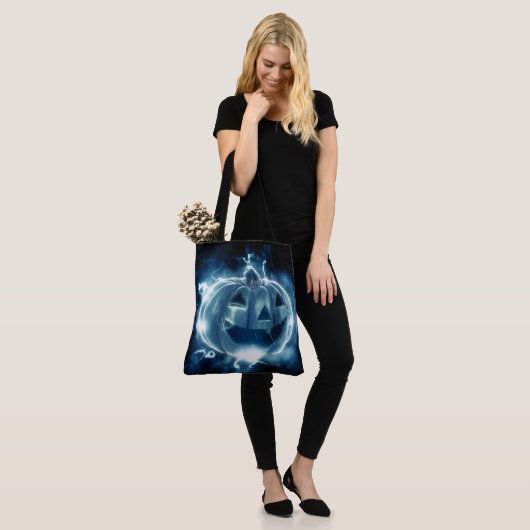 Halloween Pumpkin Tote Bag (Op model)