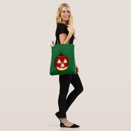 Halloween Pumpkin Tote Bag (Op model)
