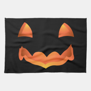 Halloween Pumpkin Towel Jack-O-Lantern Tea Towels Theedoek