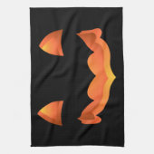 Halloween Pumpkin Towel Jack-O-Lantern Tea Towels Theedoek (Verticaal)