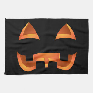 Halloween Pumpkin Towel Jack-O-Lantern Tea Towels Theedoek