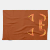 Halloween Pumpkin Towel Jack-O-Lantern Tea Towels Theedoek (Horizontaal)