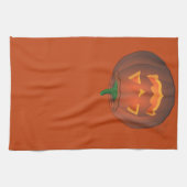Halloween Pumpkin Towel Jack-O-Lantern Tea Towels Theedoek (Horizontaal)