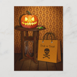 Halloween Pumpkin Trick or treat Briefkaart