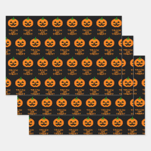HALLOWEEN PUMPKIN - TRICK OR TREAT INPAKPAPIER VEL