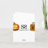 Halloween Pumpkin Trick or treat Kaart (Achterkant)
