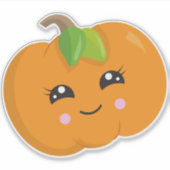 Halloween Pumpkin, Trick or treat, lachende pompoe Sticker (Voorkant)