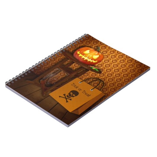 Halloween Pumpkin Trick or treat Notitieboek (Linkerzijde)