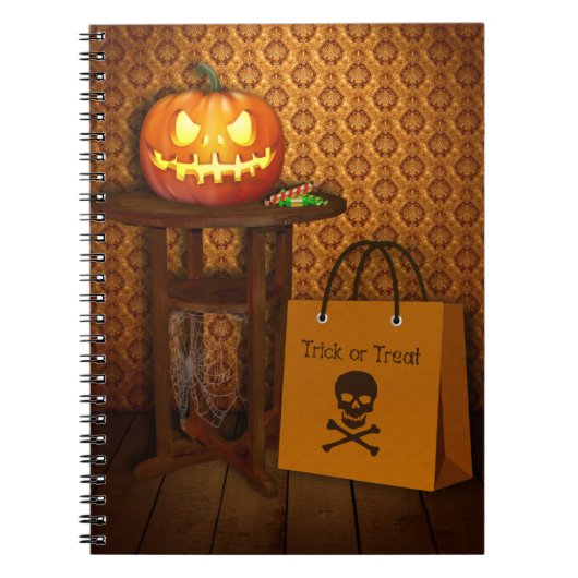 Halloween Pumpkin Trick or treat Notitieboek (Voorkant)