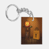 Halloween Pumpkin Trick or treat Sleutelhanger (Voorkant Links)