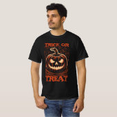 Halloween Pumpkin Trick or treat T-shirt (Voorkant volledig)