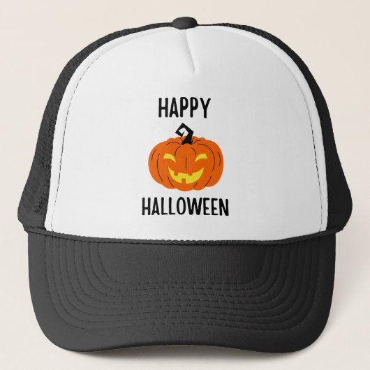 Halloween Pumpkin Trucker Pet (Voorkant)