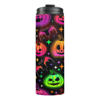 Halloween Pumpkin Tumbler Wrap Design Thermosbeker