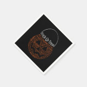 Halloween Pumpkin Typography Spooky Oranje Servet (Hoek)