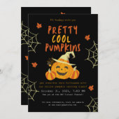 Halloween Pumpkin Uitnodiging (Voorkant / Achterkant)