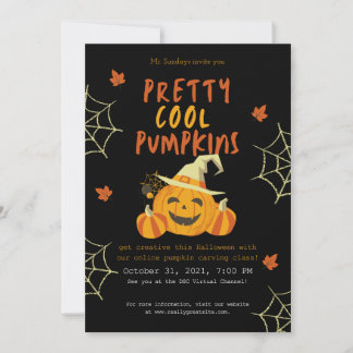 Halloween Pumpkin Uitnodiging