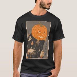 Halloween Pumpkin Ukiyo-e JapanArt Jack O T-shirt