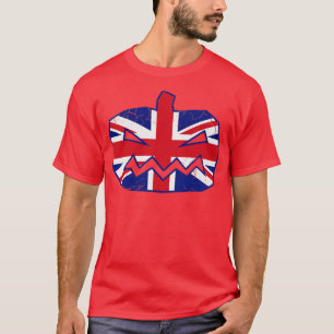Halloween Pumpkin Union vlag Groot-Brittannië Brit T-shirt