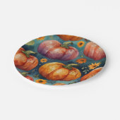 Halloween Pumpkin Vibes designer Papieren Bordje (Gekanteld)