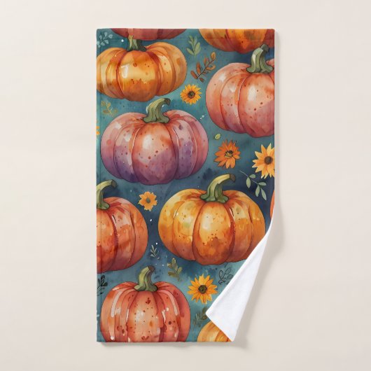 Halloween Pumpkin Vibes Handdoek (Handdoek)